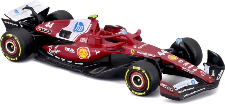 Authentic Ferrari SF-25 (2025) car in 1:64 scale