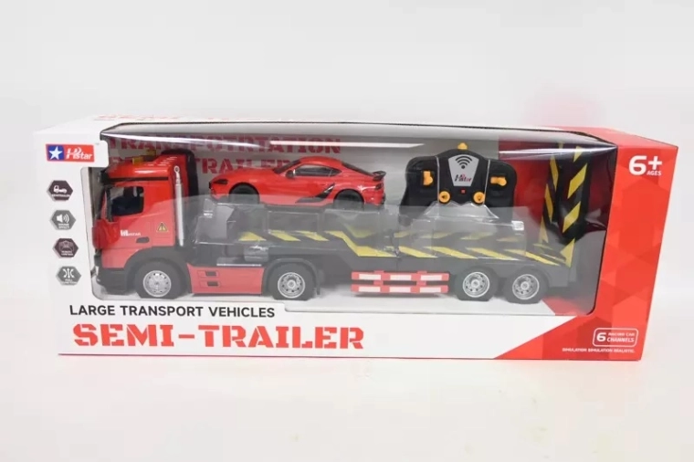 Radijo bangomis valdomas autovežis su priedais
