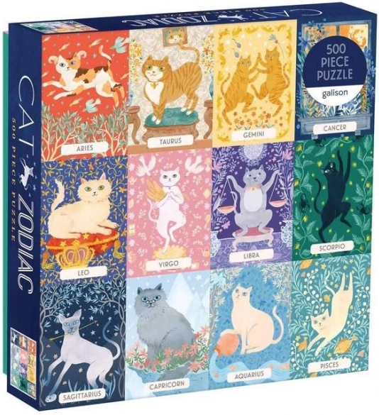 Dėlionė „Kačių zodiakas“ 500 detalių nuo Galison