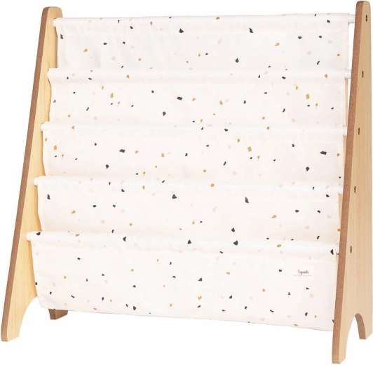 3 Sprouts recycled terrazzo/cream book rack