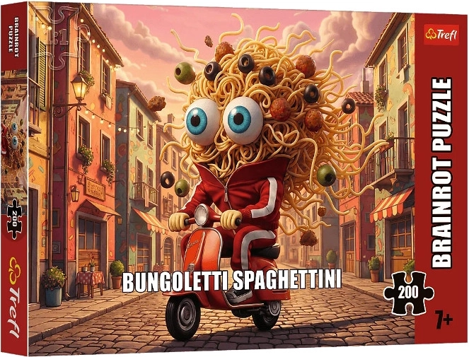 Trefl BrainRots dėlionė „bungoletti spaghettini“ (200 dalių)