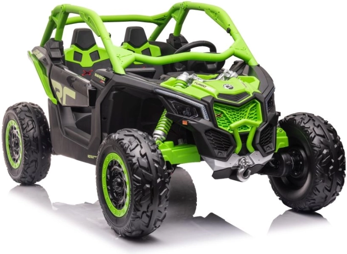 Kids' battery-powered car buggy Can-Am RS 4x4 green