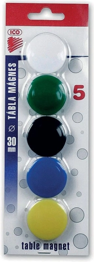 Magnets 30 mm, 5 pcs – color mix