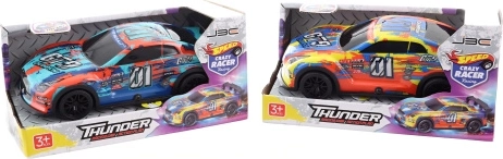 Battery-powered sports car with lights and sounds, 2 colors