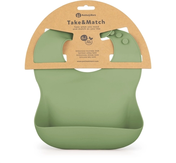 Silikoninis seilinukas Petite&Mars Take&Match sweet pea 6m+