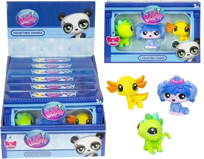 Trintukų figūrėlės LITTLEST PET SHOP – rinkinys 3 vnt.