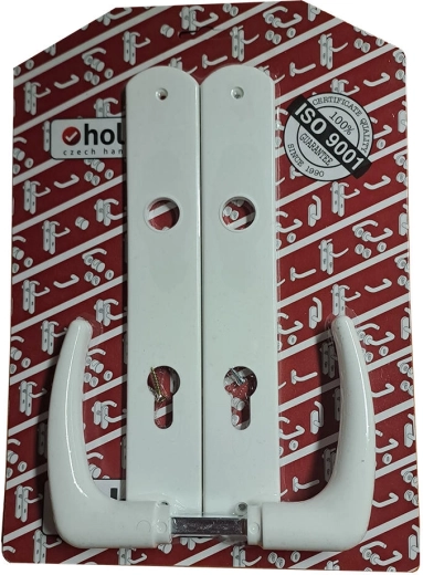 Classic Handle with XXL Backplate 90 mm PZ plastic white