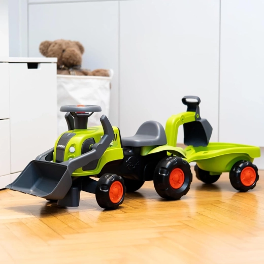 Functional front loader for real scooping