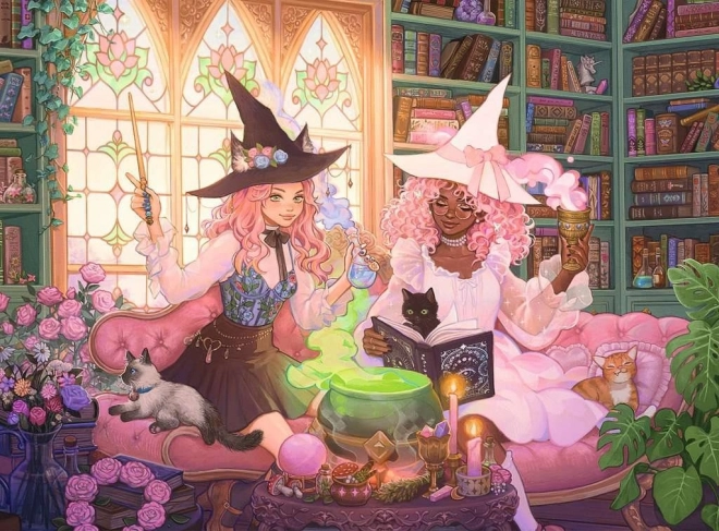 RAVENSBURGER Puzzle Enchanted Library, 200 XXL Pieces