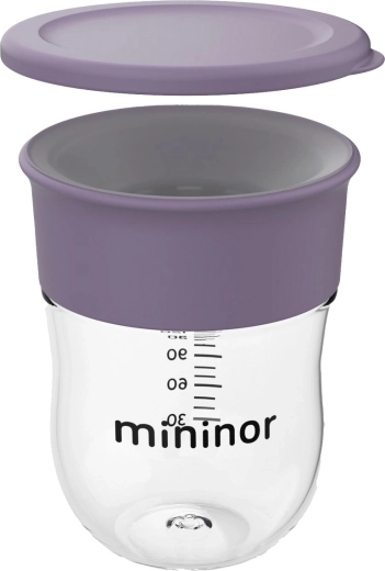 Mininor training cup 360° 220 ml lilac flower