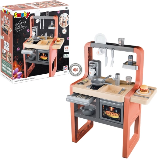 Electronic Kids’ Play Kitchen with Accessories (24 pcs)