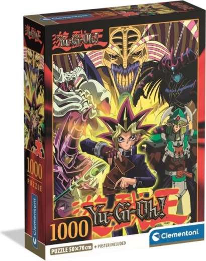 Dėlionė Yu-Gi-Oh! – anime koliažas, 1000 detalių CLEMENTONI
