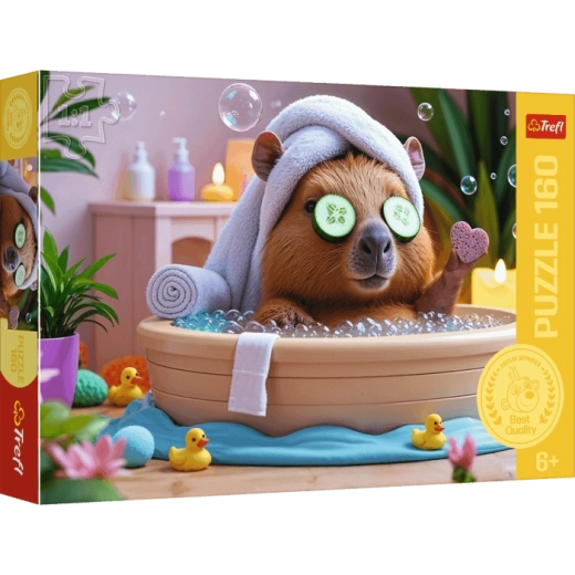 Trefl Puzzle Capybara at the Spa 160 pieces