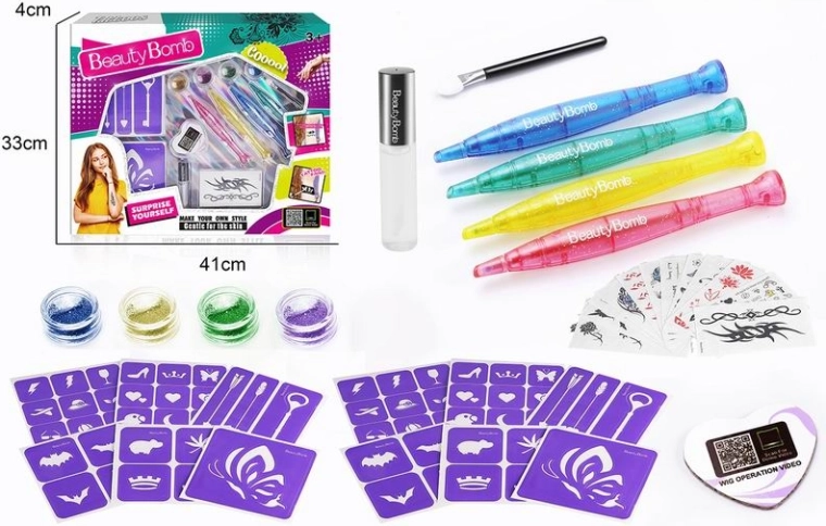 Beauty Bomb Temporary Tattoo Set