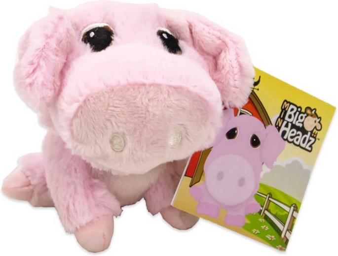 Plush Pig Big Headz 11 cm - 1 piece