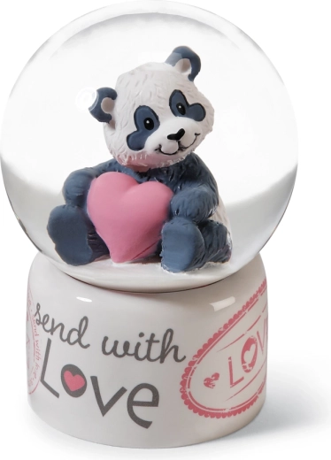 Miela panda Love su rožine širdimi