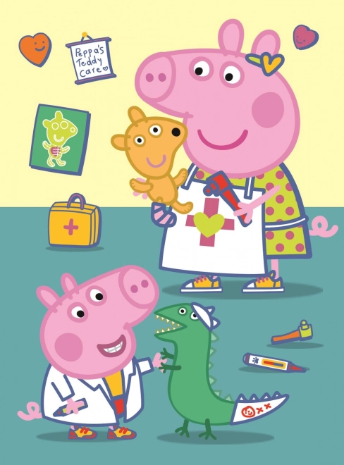 MiniMAXI dėlionė PEPPA PIG pas gydytoją, 20 dalių, Trefl