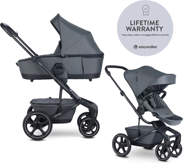 Easywalker harvey⁵ premium kombinuotas vežimėlis 2in1 – Mineral Grey