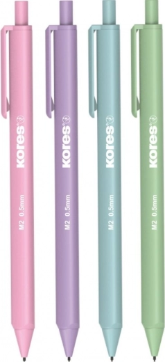 KORES mechaninis pieštukas pastelinių spalvų 0,5 mm