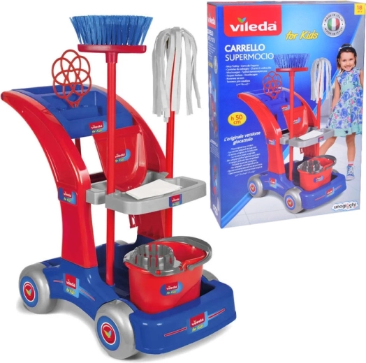 Vaikiškas valymo vežimėlis Vileda SuperMocio su rinkiniu