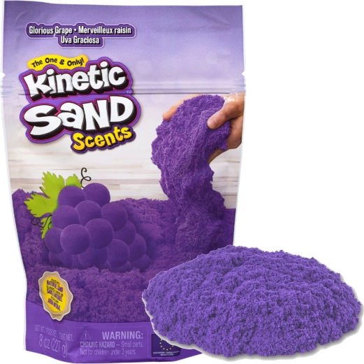 Kinetic Sand Scents kvapnus kinetinis smėlis, vynuogės, 227 g
