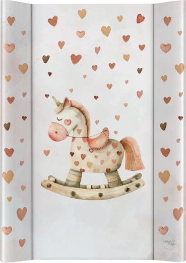 Ceba Baby dvipusė pervystymo pagalvėlė su kieta plokšte 50 × 70 cm ultra light rocking horse