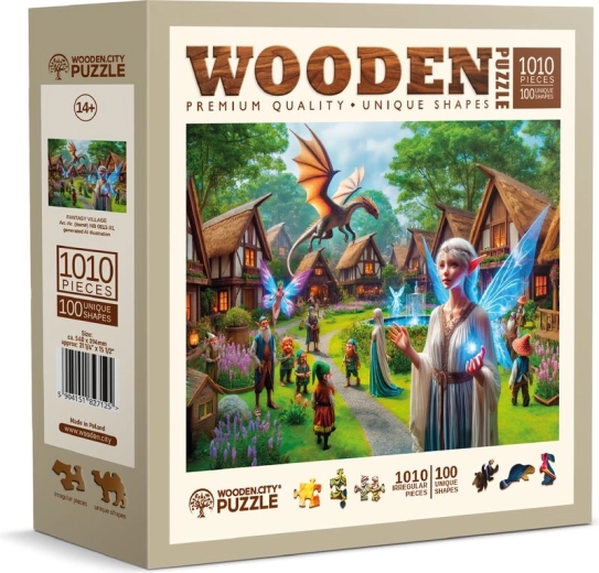 Medinė dėlionė „Fantasy vesničка“ – 1010 dalių