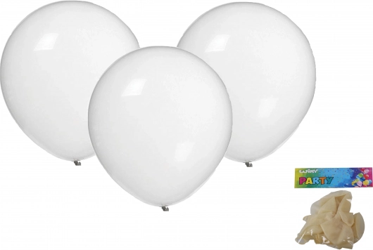 Pripučiami balionai 30 cm – 10 vnt. rinkinys, skaidrūs
