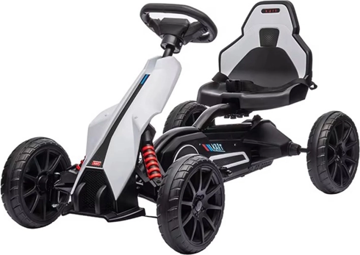 Vaikiškas pedalinis gokartas BABY MIX Speedster baltas