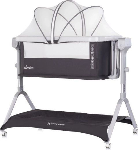 Elektrinė lovytė Chipolino 3 viename Electra charcoal