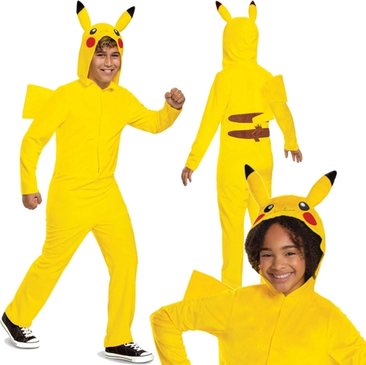Kids Costume POKEMON Pikachu Kigurumi 150–163 cm (14–16 years)