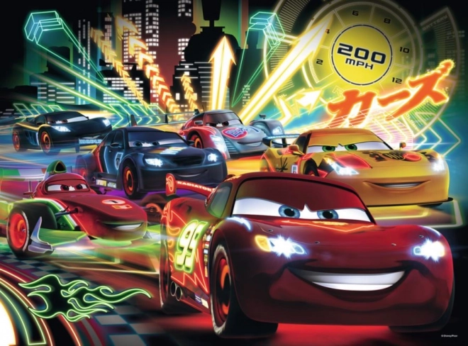 Ravensburger dėlionė „Automobiliai: neoninės šviesos“ XXL, 100 detalių