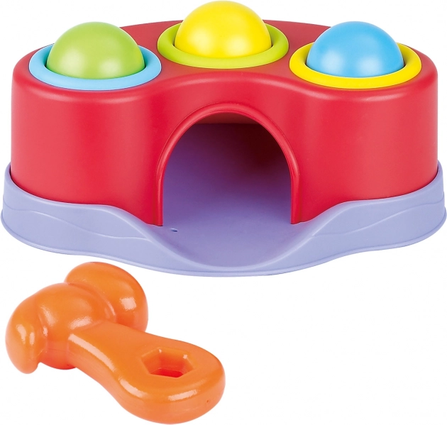Playgo kamuoliukų bokštas su plaktuku