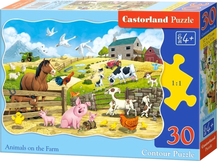 Farm Animals Puzzle 30 pieces CASTORLAND