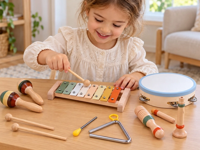 Colourful xylophone for first melodies