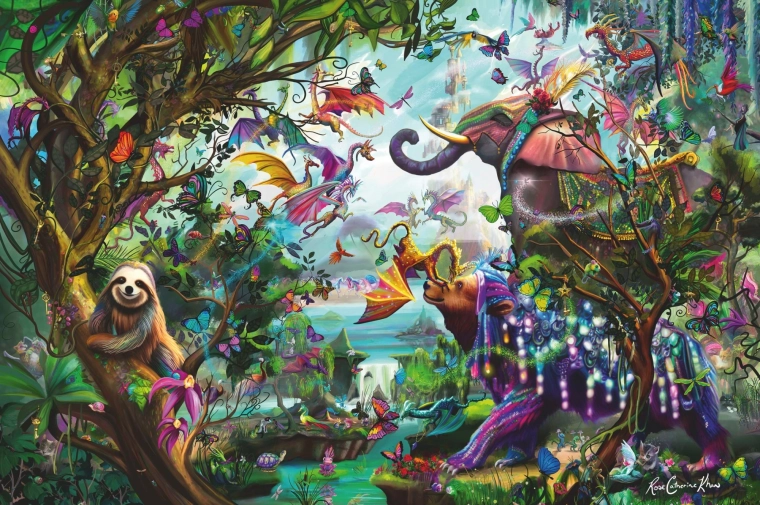RAVENSBURGER Puzzle Tropical Dragons 4000 pieces
