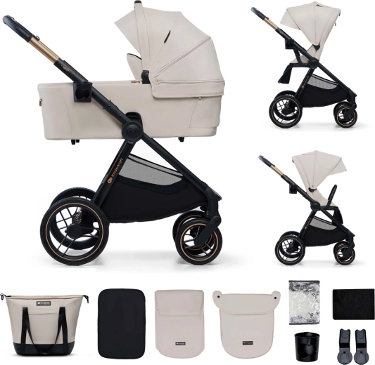 Kinderkraft kombinuotas vežimėlis Nea 2 2in1 beige