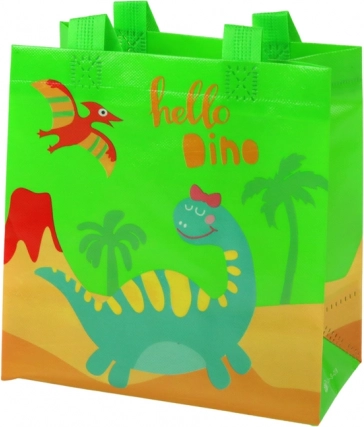 Gift bag dinosaur green 23 × 21.5 × 11 cm