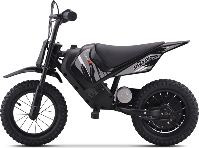 Elektrinis vaikiškas motociklas SHARK – juodas