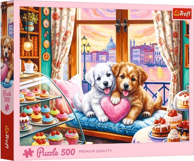 500 dalių dėlionė „Šuniukų meilė“