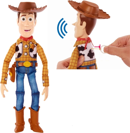Mattel Disney Toy Story interactive soft figure Woody 31 cm (English version) - 1 piece