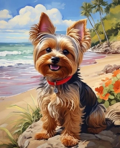 Norimpex Paint by Numbers Yorkshire on the Beach 40 × 50 cm