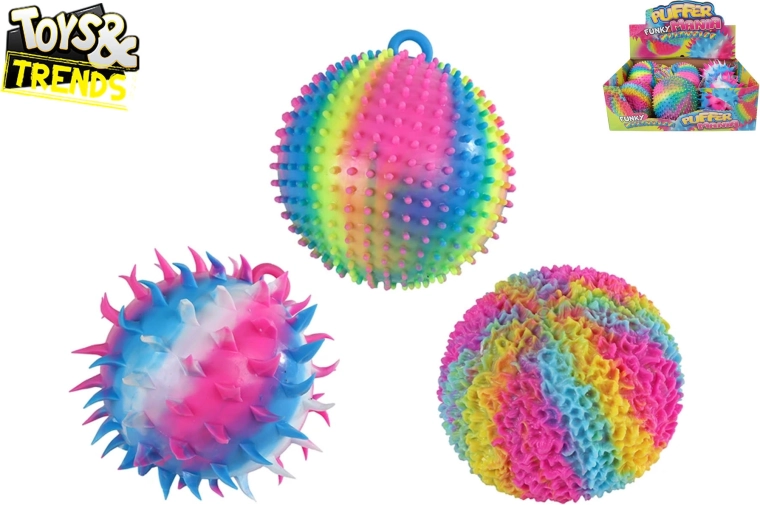 Gigantiškas vaivorykštinis tampomas kamuoliukas Toys&Trends 16 cm