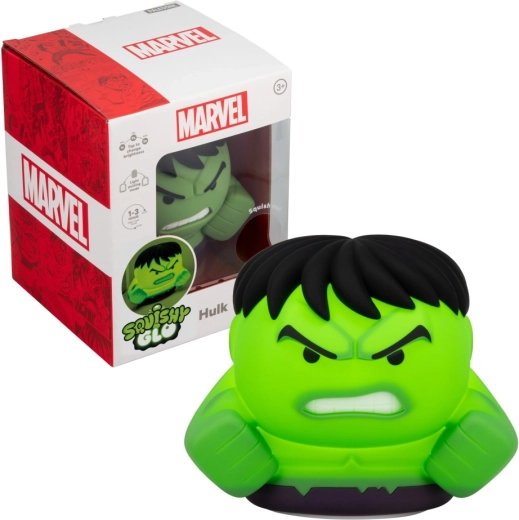 Marvel SquishyGlo Hulk – spaudoma šviečianti figūrėlė