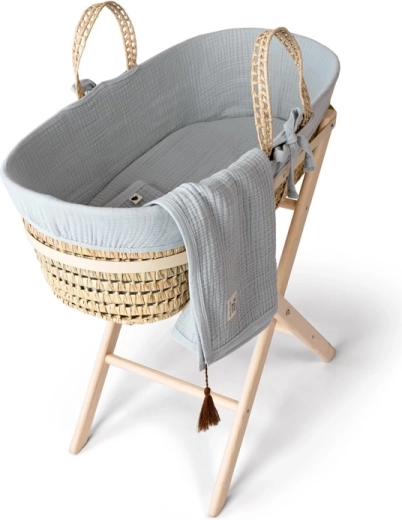 Funnababy pilnas Mozės krepšio rinkinys su komplektacija Dove grey