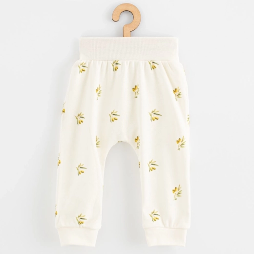 Baby pants made of organic cotton NEW BABY Olives 80 (9–12 months)