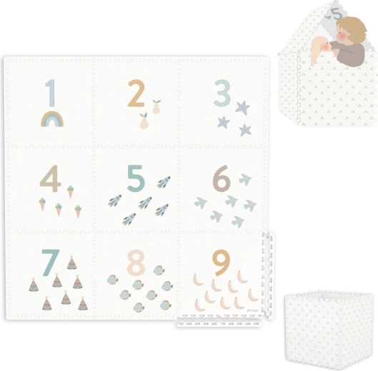 Play&Go tiloo EEVAA žaidimų kilimėlis 2 viename Numbers