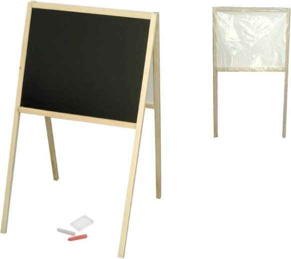 Children’s double-sided wooden A-frame board 82 × 47.5 × 50 cm
