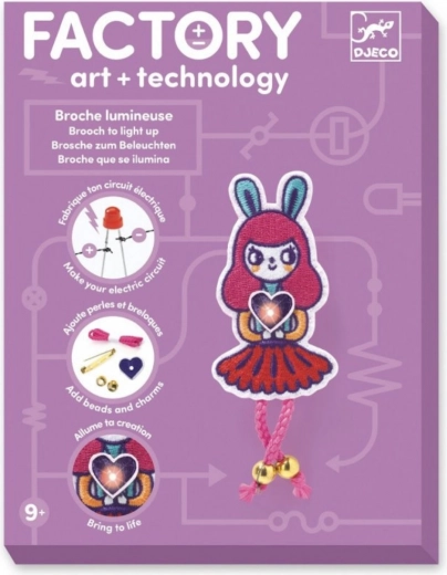 Glow-in-the-dark Pin Bunny Girl DJECO