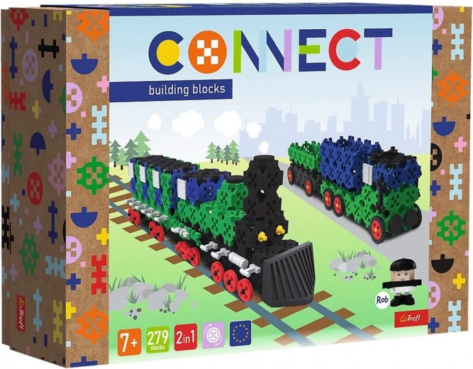 TREFL Klocki Connect Building Set – Train and Truck L